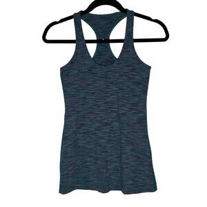 NWOT Lululemon Racerback Hip Length Tank Teal Purple Sz 4